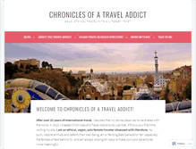 Tablet Screenshot of chroniclesofatraveladdict.com